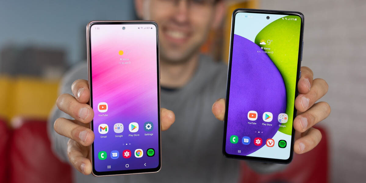 Samsung Galaxy A54 vs Galaxy A53 comparativa pantalla