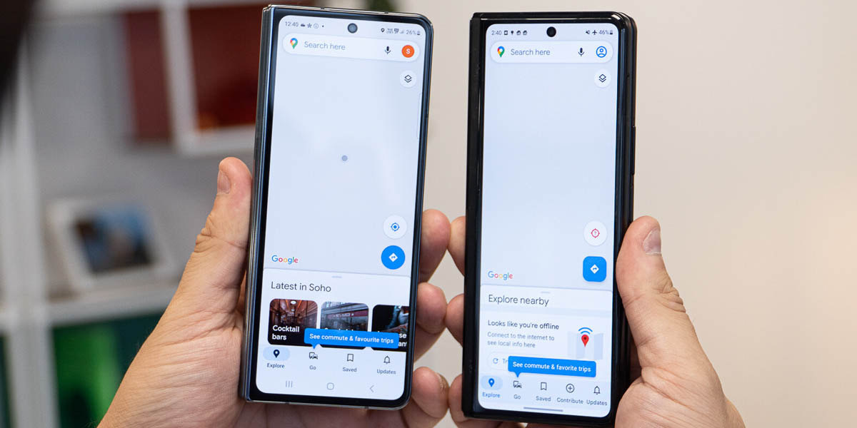 Samsung Galaxy Z Fold 4 vs Galaxy Z Fold 3 pantallas y diseño