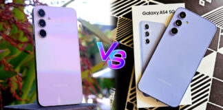 Samsung galaxy a55 vs galaxy a54 diferencias comparativa