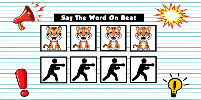 Say The Word On Beat juego viral decir palabras al ritmo de la musica