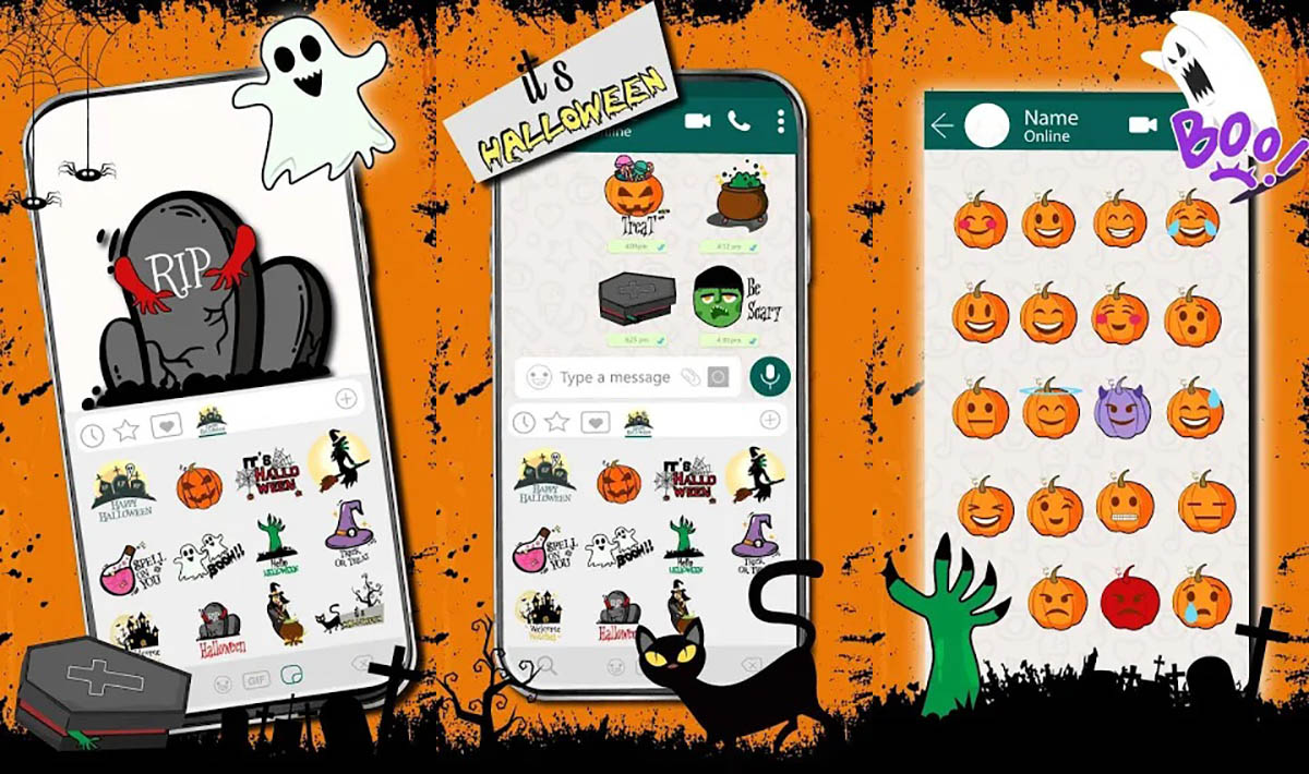 Scary Halloween Emoji Stickers