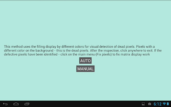 Screet Test and Fix para Android