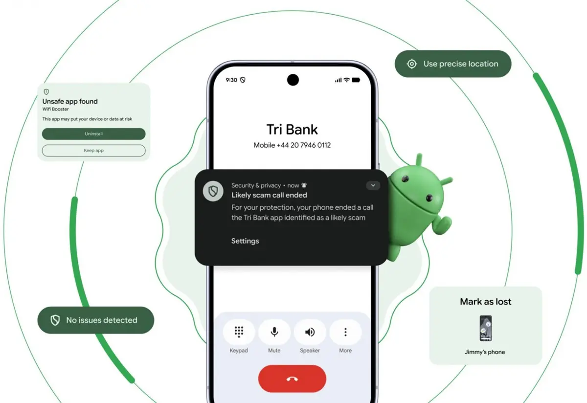 Seguridad proteccion contra estafas y privacidad android 17