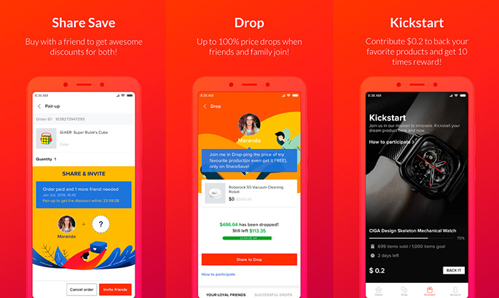 ShareSave app de Xiaomi