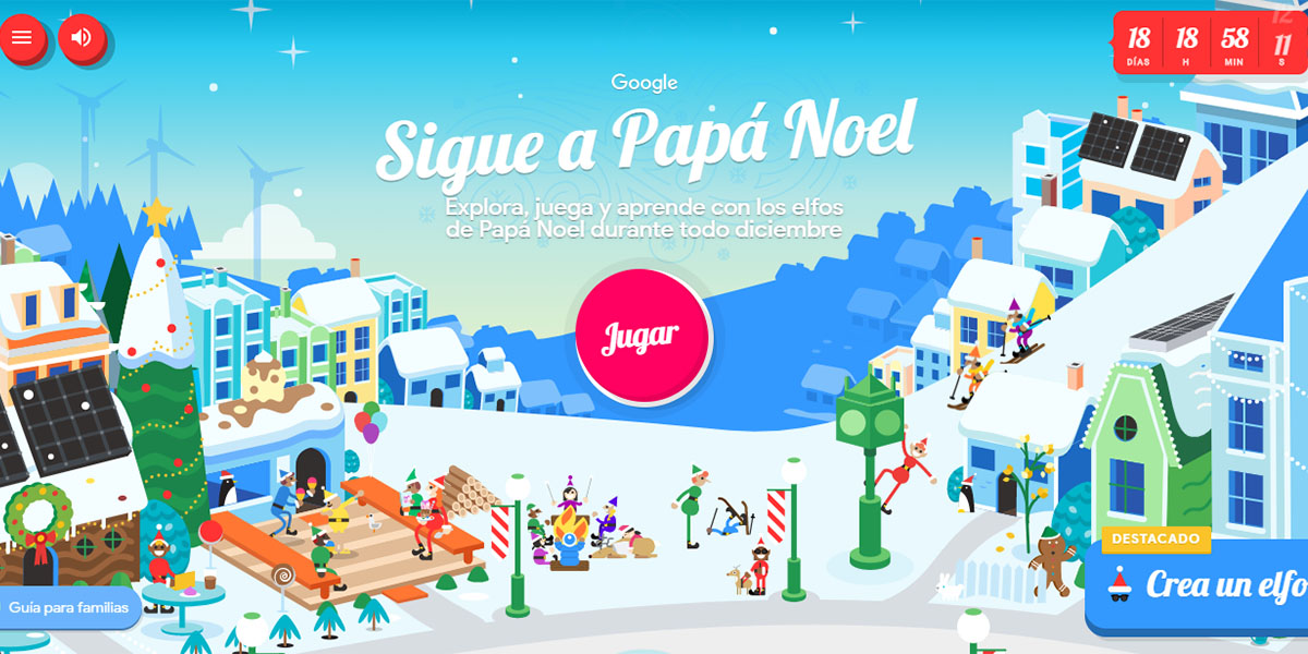 Sigue a Papa Noel con Santa Tracker