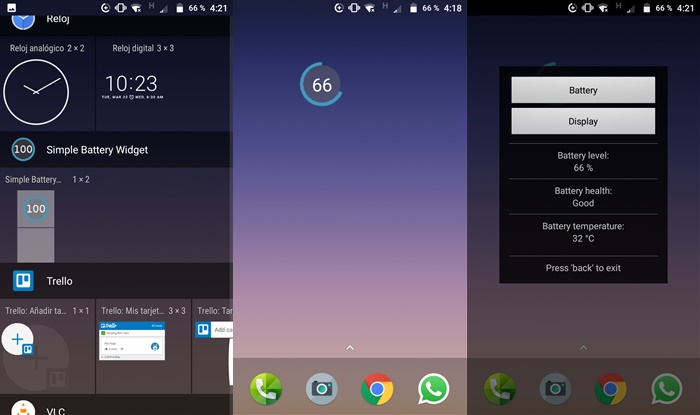 Simple Battery Widget