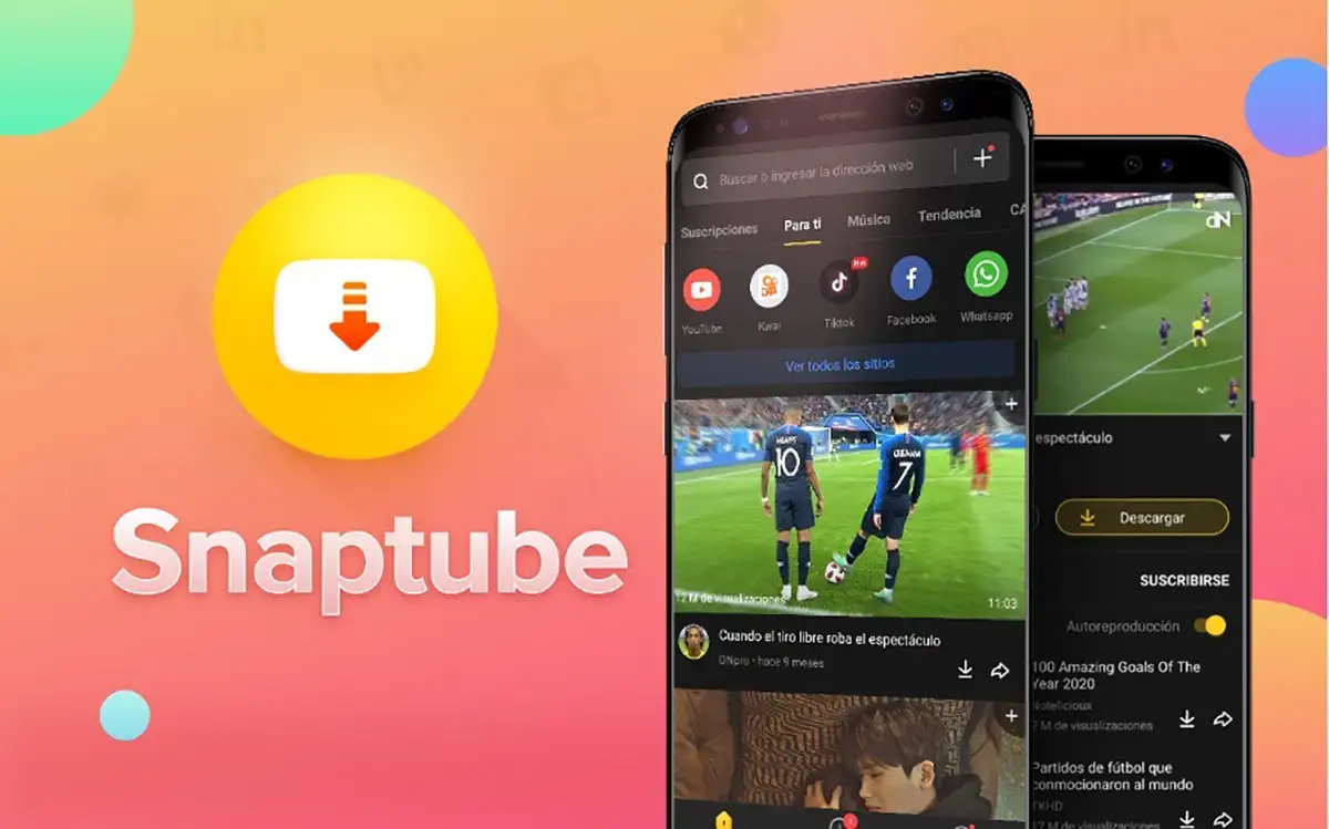 SnapTube sencilla y muy completa