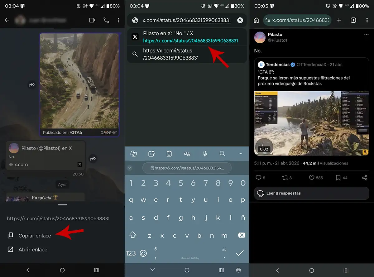 Solucion error enlace X Twitter