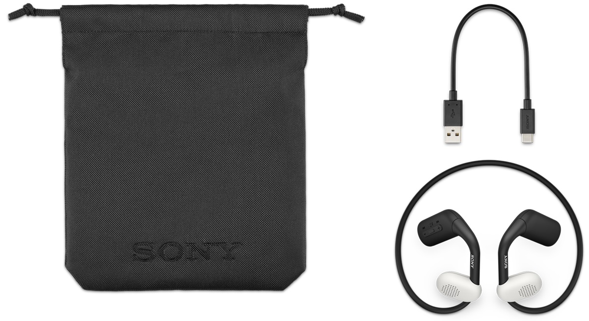 Sony Float Run auriculares contenido de la caja