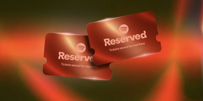 Spotify Reserved entradas conciertos para superfans musicales