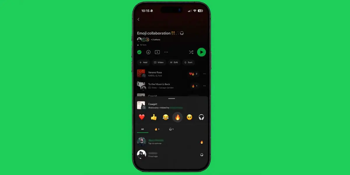 Reacciones en Spotify: ahora podrás revelar tu veredicto sobre la música de tus amigos con emojis