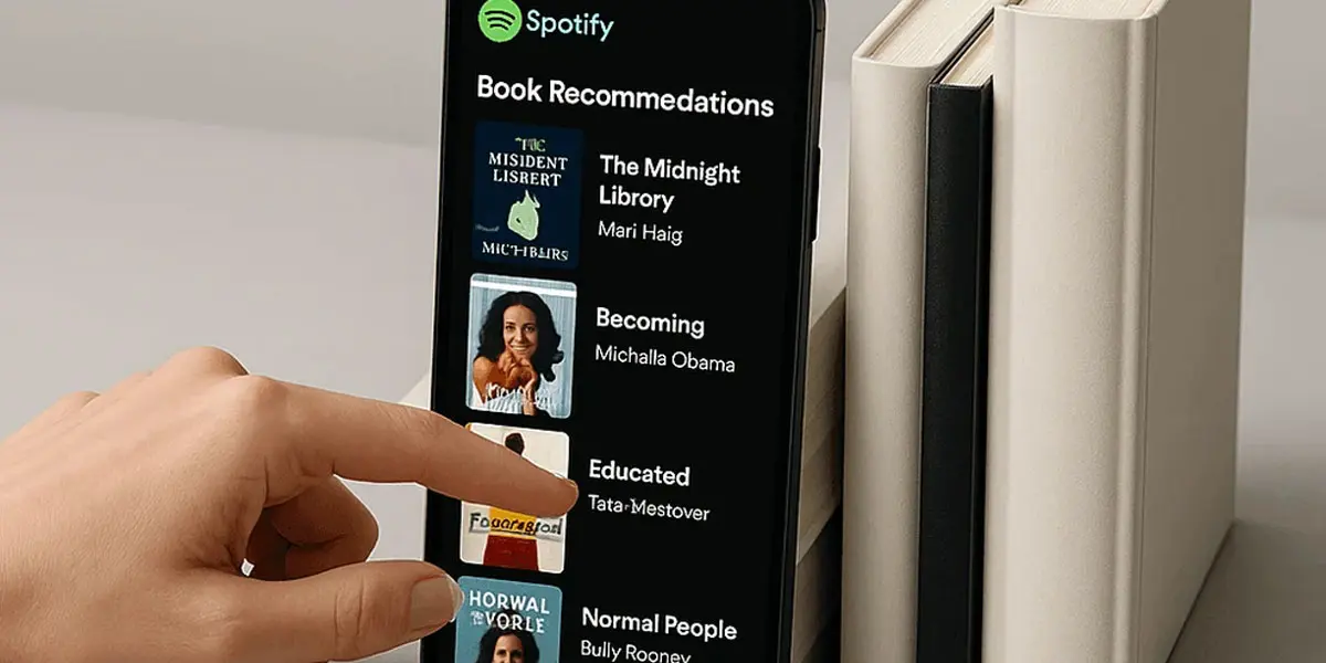 Spotify ahora vende libros en Estados Unidos y Reino Unido
