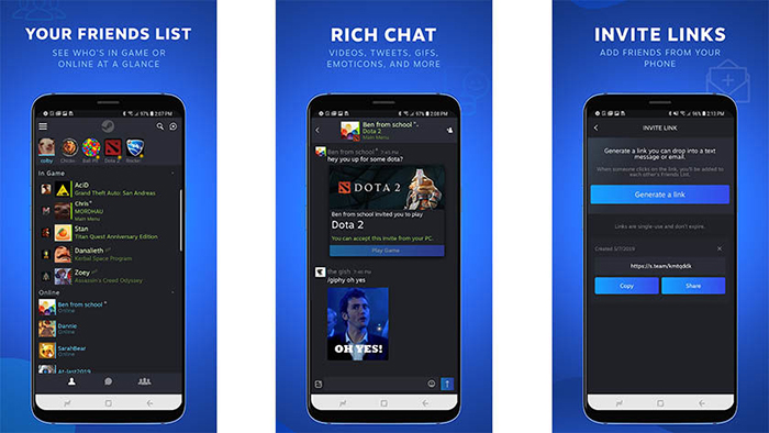 Steam Chat para Android