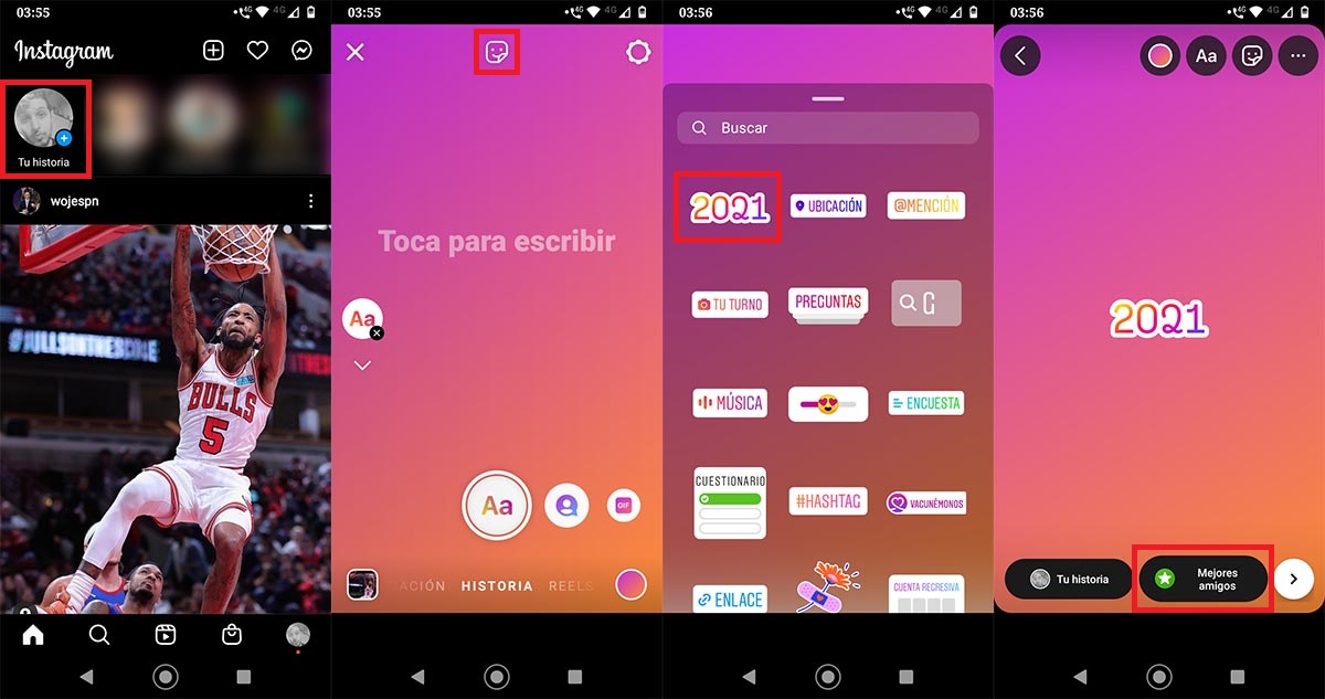 Sticker 2021 Instagram