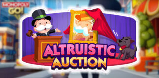 Subasta altruista en Monopoly GO recompensas y cómo ganar puntos