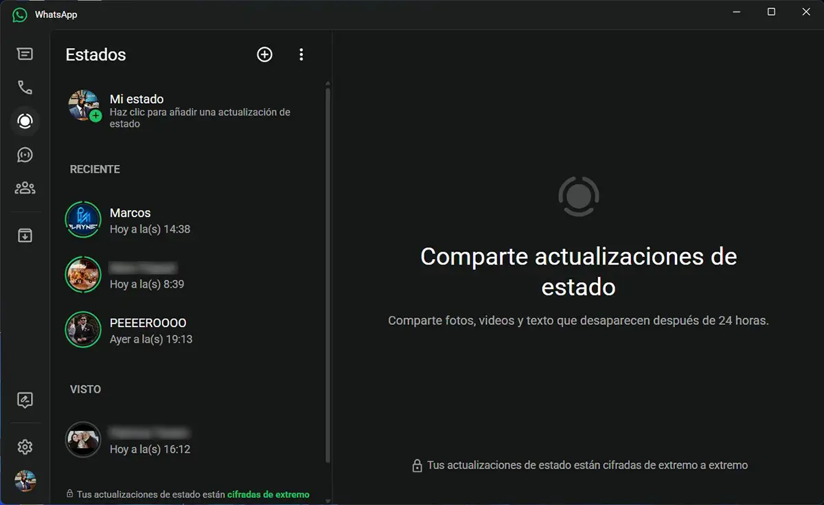Subir estados a WhatsApp desde el PC ahora es más fácil