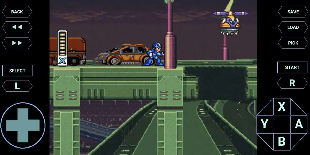 Captura de pantalla de el Super ZSNES 