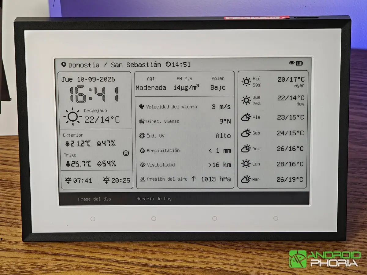 SwitchBot E-Ink Home Dashboard pantalla de tinta electronica
