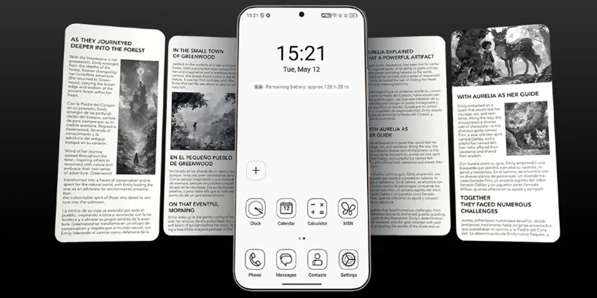 Pantalla con tecnología NxtPaper 