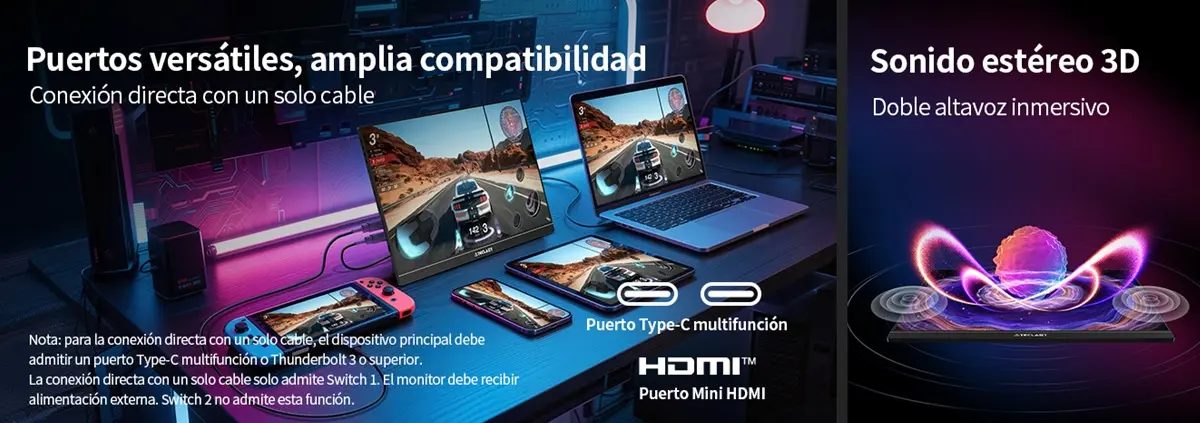TECLAST V16H monitor especificaciones