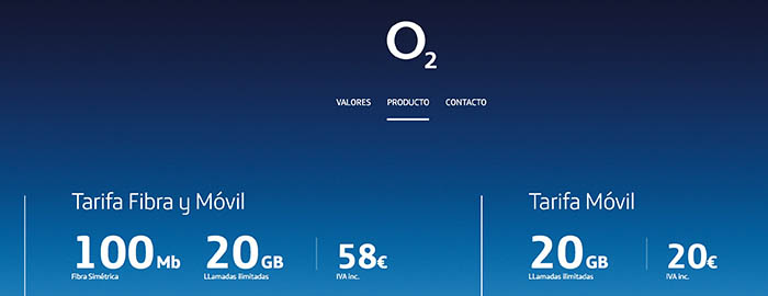 Tarifas O2 España