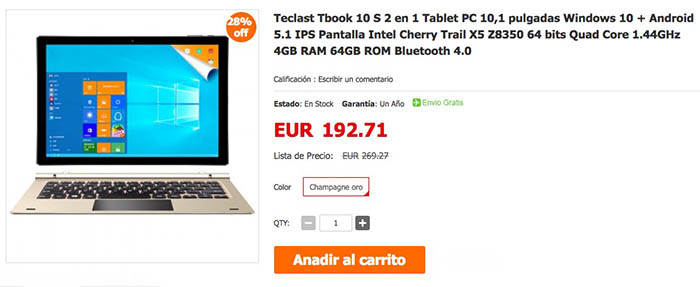 Tbook 10 S de oferta Teclast