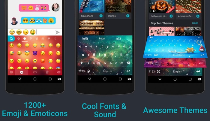 Teclado 2018 app de Android con emojis iPhone