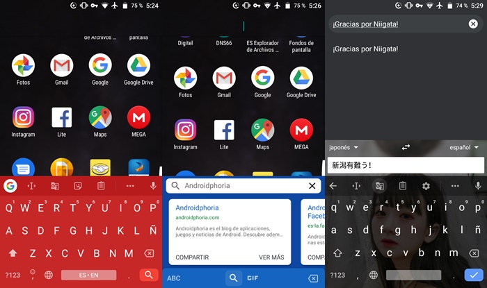 Teclado de Google con traductor y buscador incluido