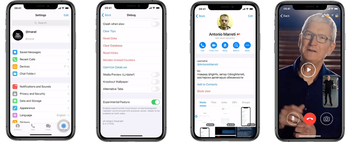 Telegram videollamadas iPhone
