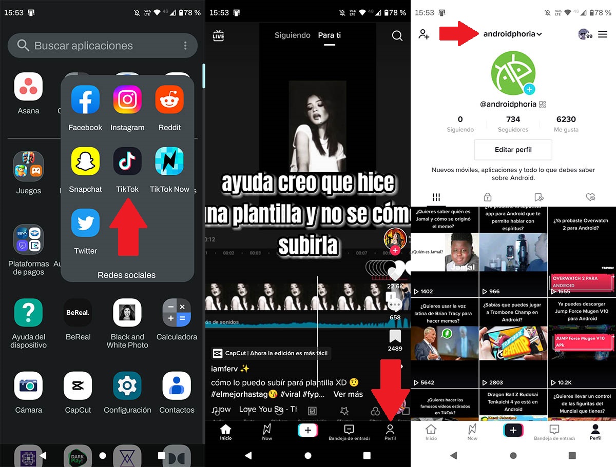 Tener dos o mas cuentas de TikTok en un mismo movil