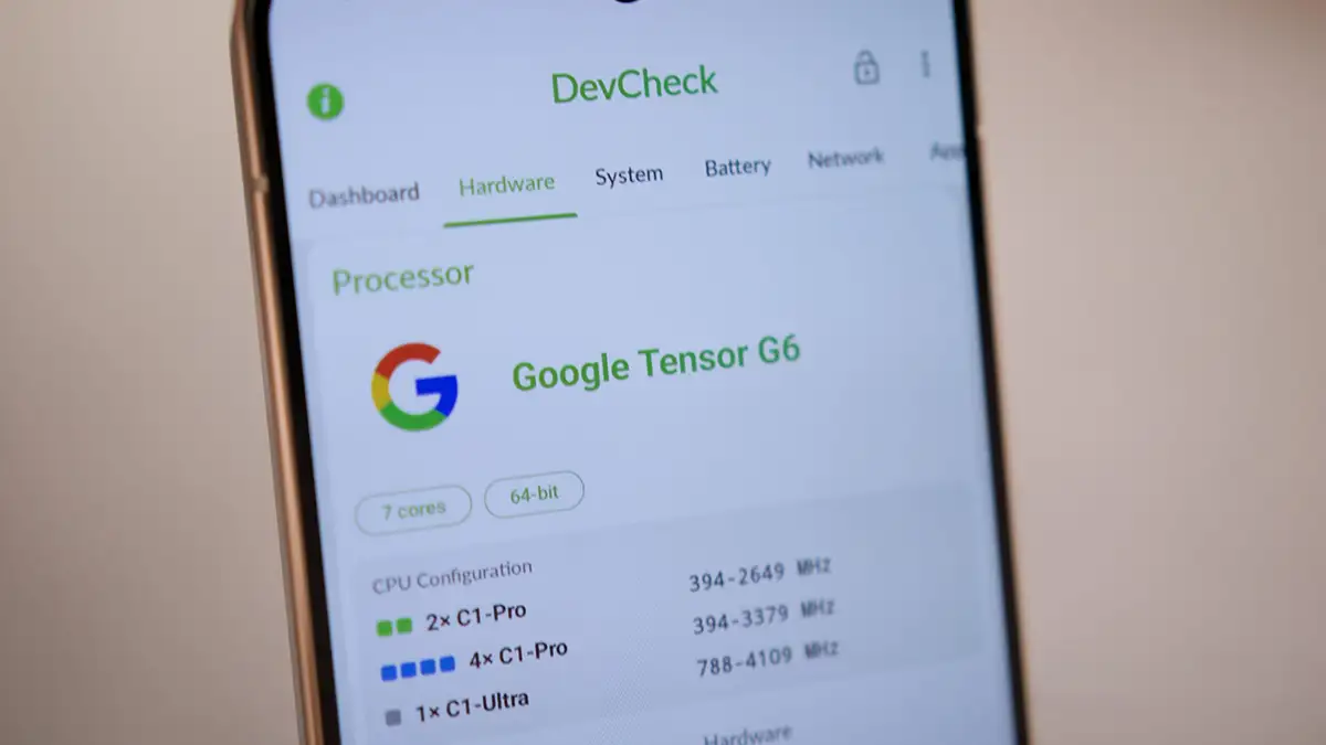 Tensor G6 más potencia y mucha más inteligencia artificial