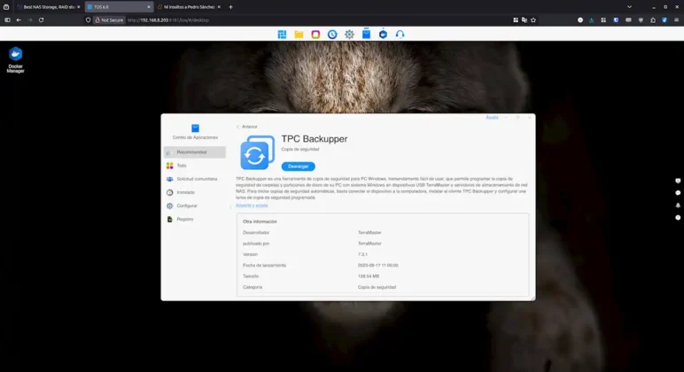 TerraMaster F2-425 app backup