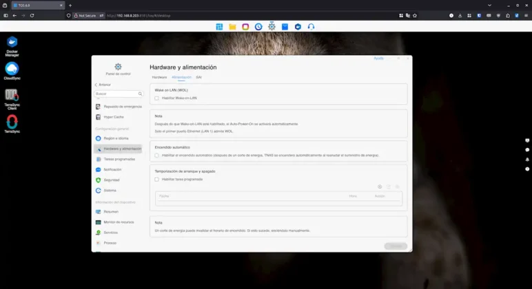 TerraMaster F2-425 wake-on-lan