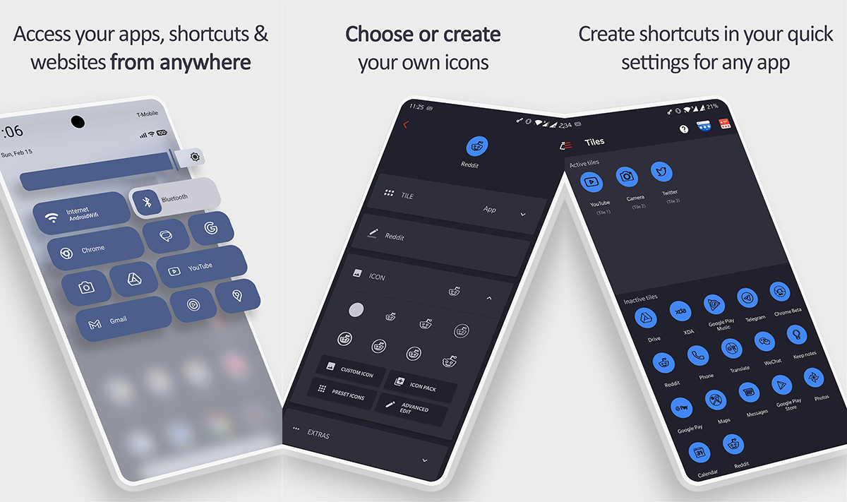 Tile Shortcuts