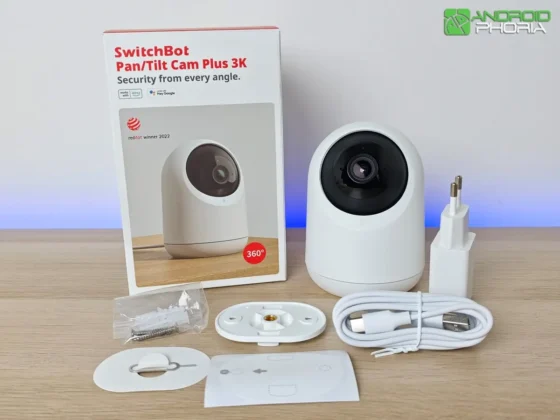Todo lo que la SwitchBot Pan Tilt Cam Plus 3K incluye en su caja