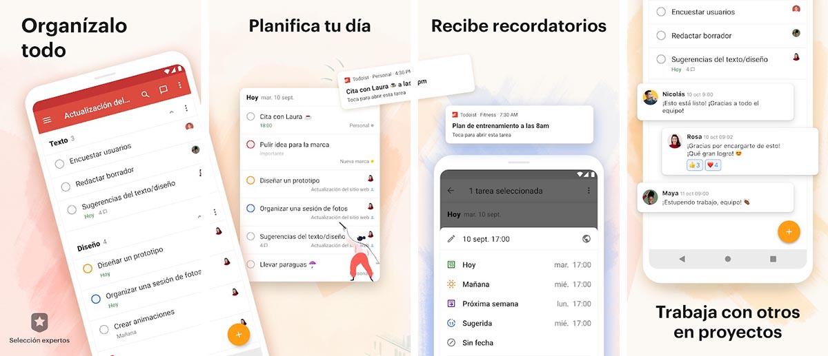 Todoist para gestionar proyectos