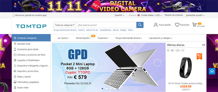 Tomtop ofertas espana