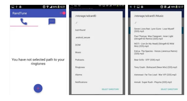 Tono de llamada aleatorio en Android