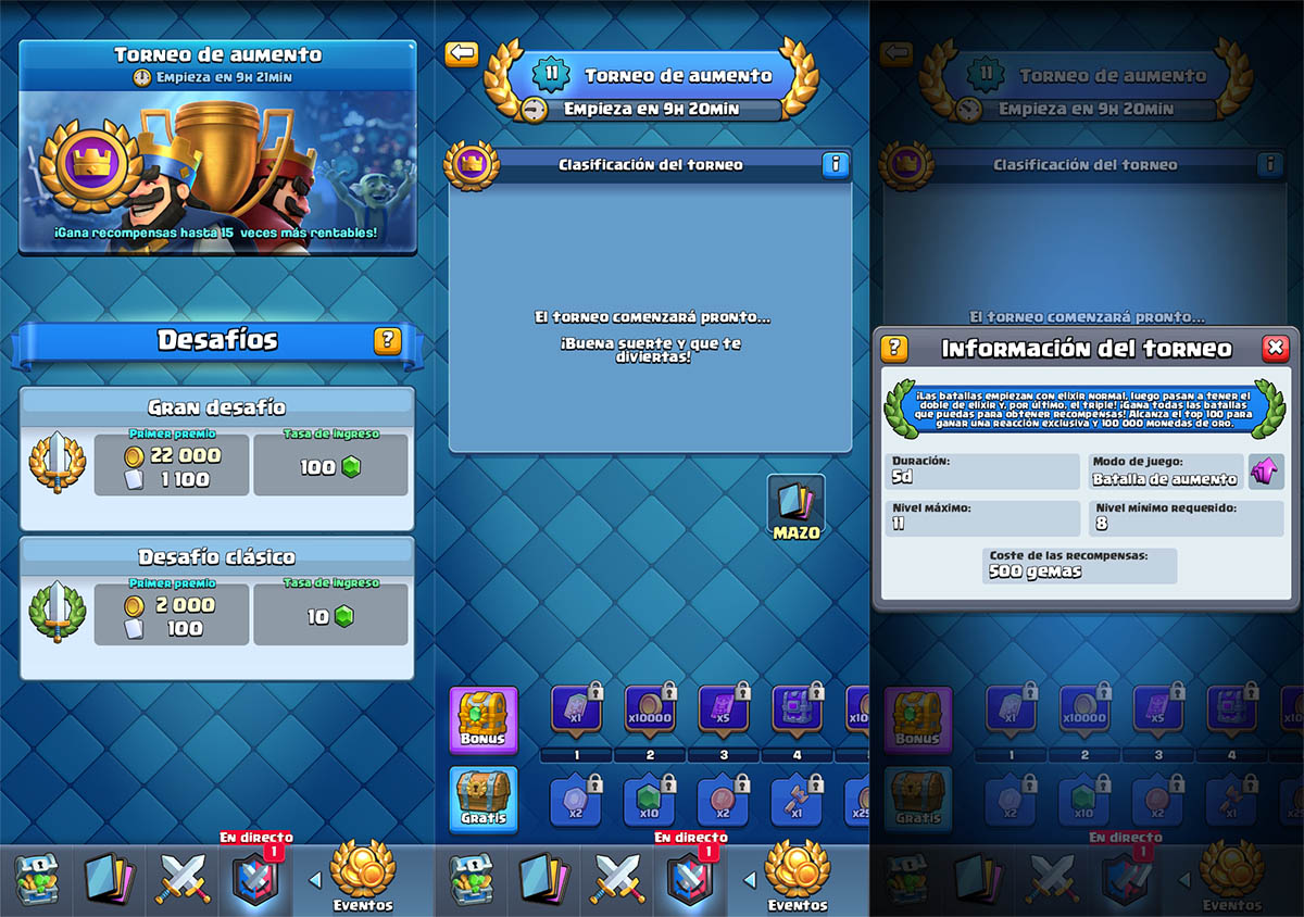 Torneo de aumento de Clash Royale