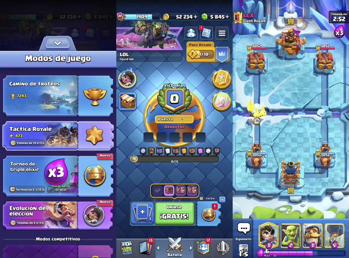 Torneo de triple elixir de Clash Royae