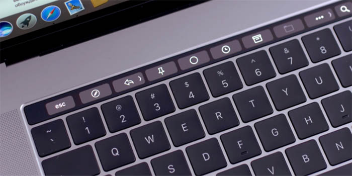 TouchBar de la Macbook