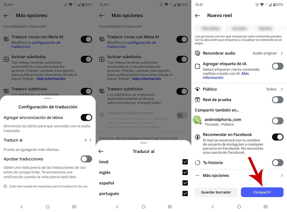 Traducir Voz Con Meta Ai