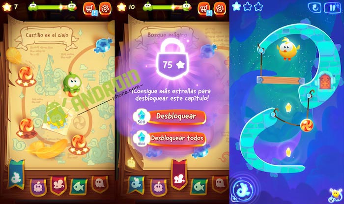 Transformar a Om Nom en Cut the Rope- Magic