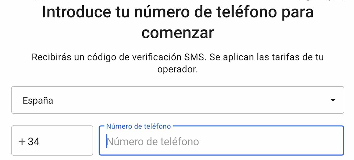 Tu número de teléfono móvil