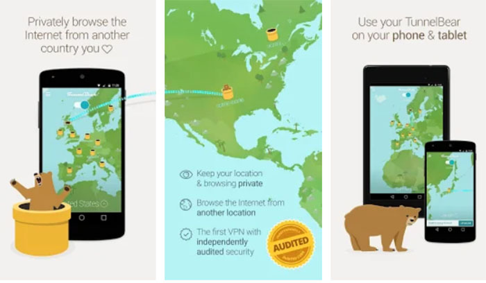 TunnelBear VPN para Android