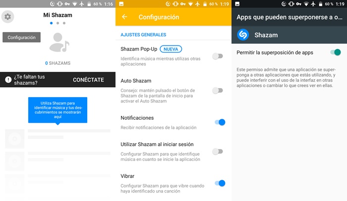 Tutorial Identificar canciones en otras apps con shazam