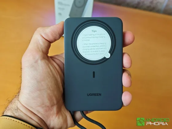 UGREEN MagFlow Air Magnetic Power Bank 10000 mAh tiene carga inalambrica Qi2 de 15 W certificada con un anillo de 16 imanes N52 de 8 N de fuerza
