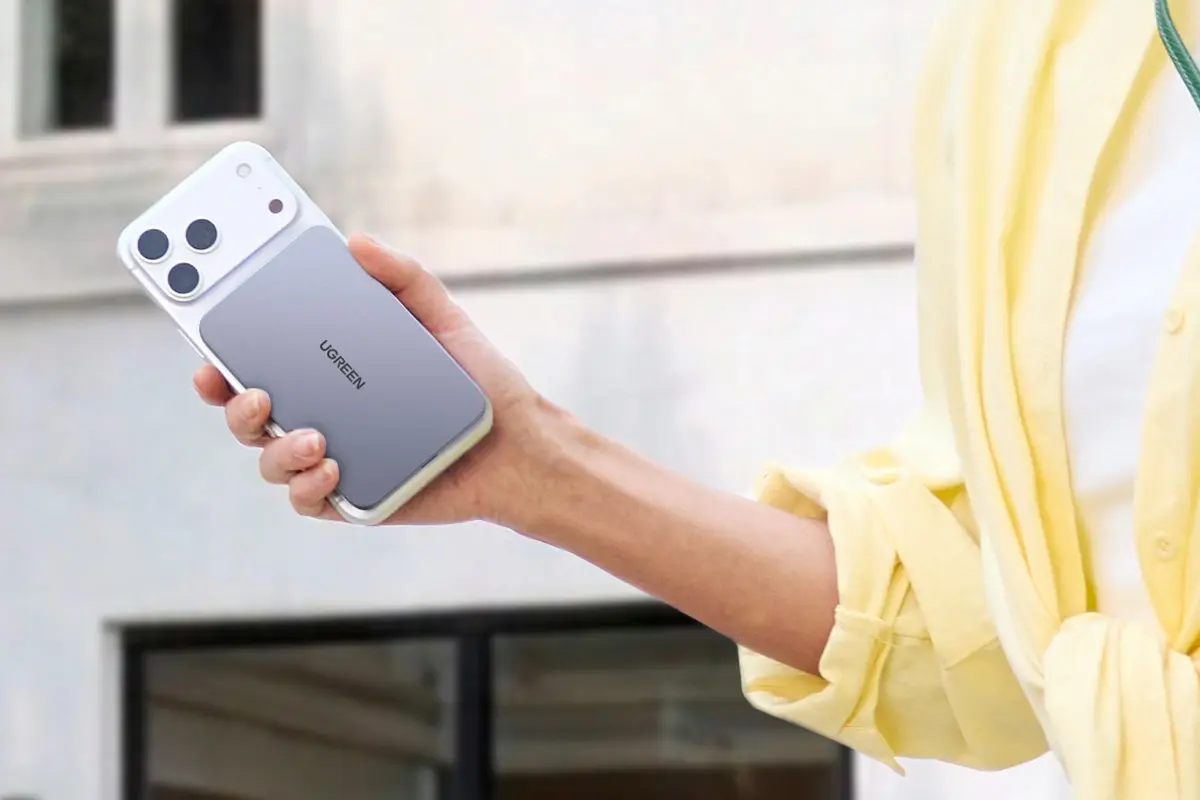 UGREEN MagFlow Air Magnetic Power Bank 5000mAh Energia magnetica ultra delgada para tu bolsillo