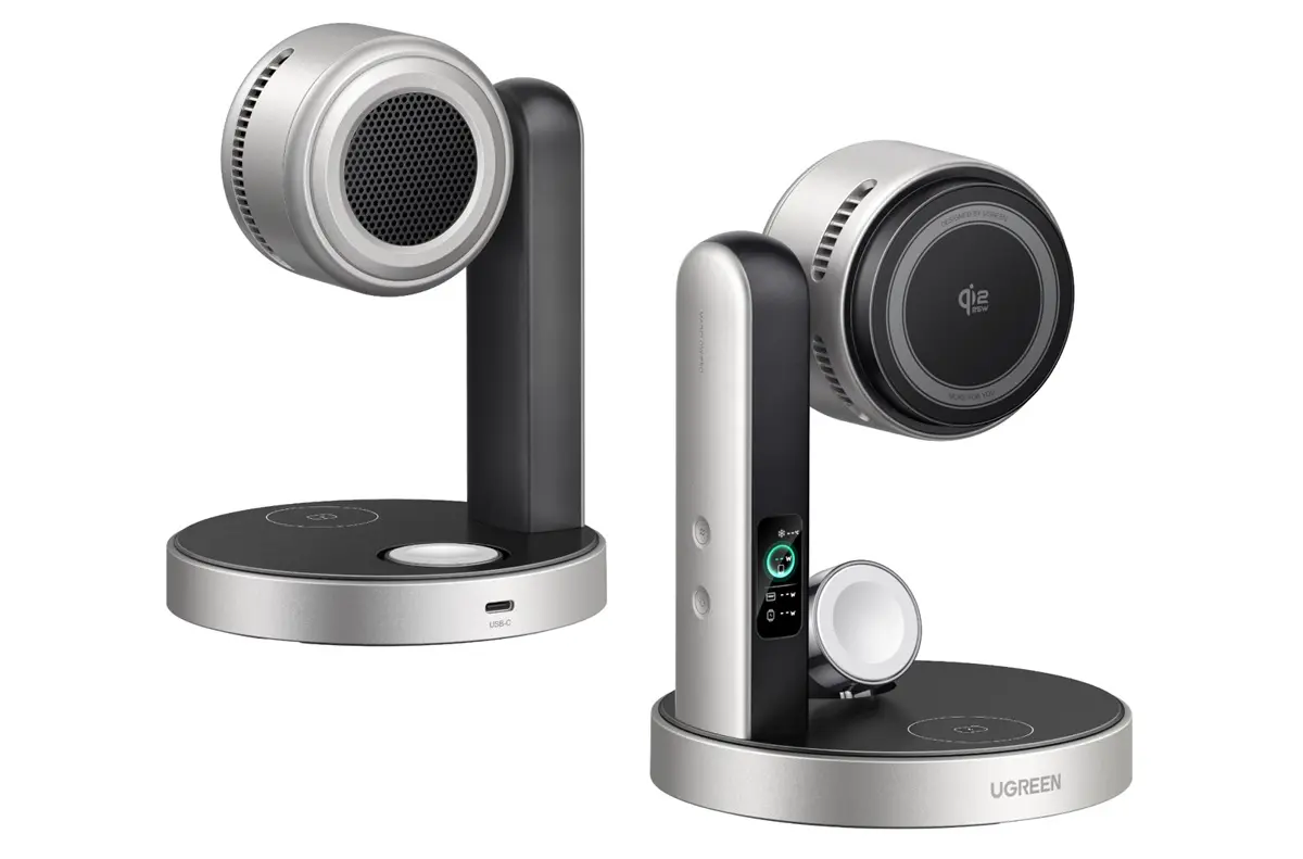 UGREEN MagFlow Pro 3-in-1 Wireless Charging Stand estacion de carga 3 en 1 con refrigeracion activa TEC y funcionamiento ultrasilencioso