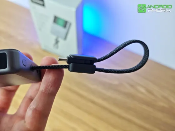 UGREEN MagFlow Pro Magnetic Power Bank su cable USB-C integrado funciona de correa de amno